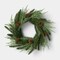 Mini Mixed Green Christmas Wreath Compact Holiday Decor Accent 12in H x 12in W x 3.5in D